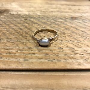 Sterling Silver Ring with Freshwater Pearl